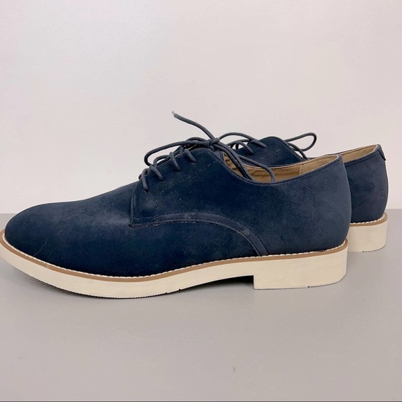 Club Room Shoes Club Room Faux Blue Suede Shoes Shiloh Buck Mens